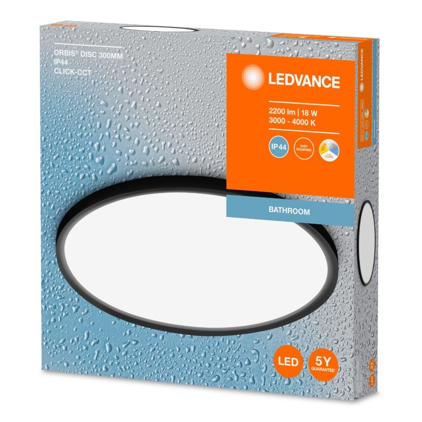 Ledvance - LED Plafonjera za kupatilo DISC LED/18W/230V 3000/4000K IP44
