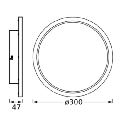 Ledvance - LED Plafonjera za kupatilo DISC LED/18W/230V 3000/4000K IP44