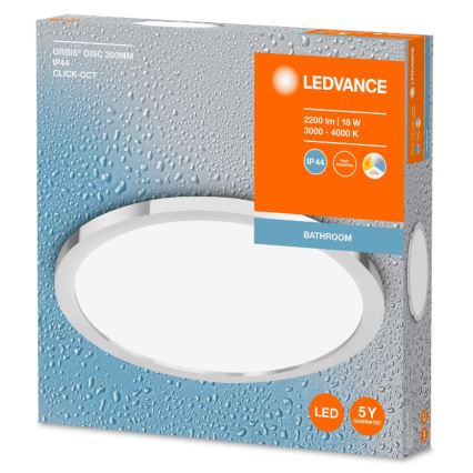 Ledvance - LED Plafonjera za kupatilo DISC LED/18W/230V 3000/4000K IP44