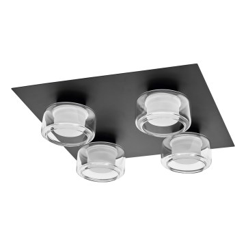 Ledvance - LED Plafonjera za kupatilo ORBIS FLAME 4xLED/5,5W/230V 3000/4000K IP44 crno