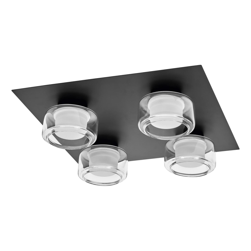 Ledvance - LED Plafonjera za kupatilo ORBIS FLAME 4xLED/5,5W/230V 3000/4000K IP44 crno