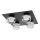 Ledvance - LED Plafonjera za kupatilo ORBIS FLAME 4xLED/5,5W/230V 3000/4000K IP44 crno