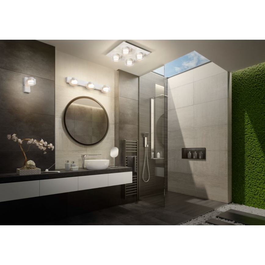 Ledvance - LED Plafonjera za kupatilo ORBIS FLAME 4xLED/5,5W/230V 3000/4000K IP44 bela