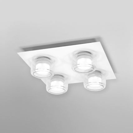 Ledvance - LED Plafonjera za kupatilo ORBIS FLAME 4xLED/5,5W/230V 3000/4000K IP44 bela
