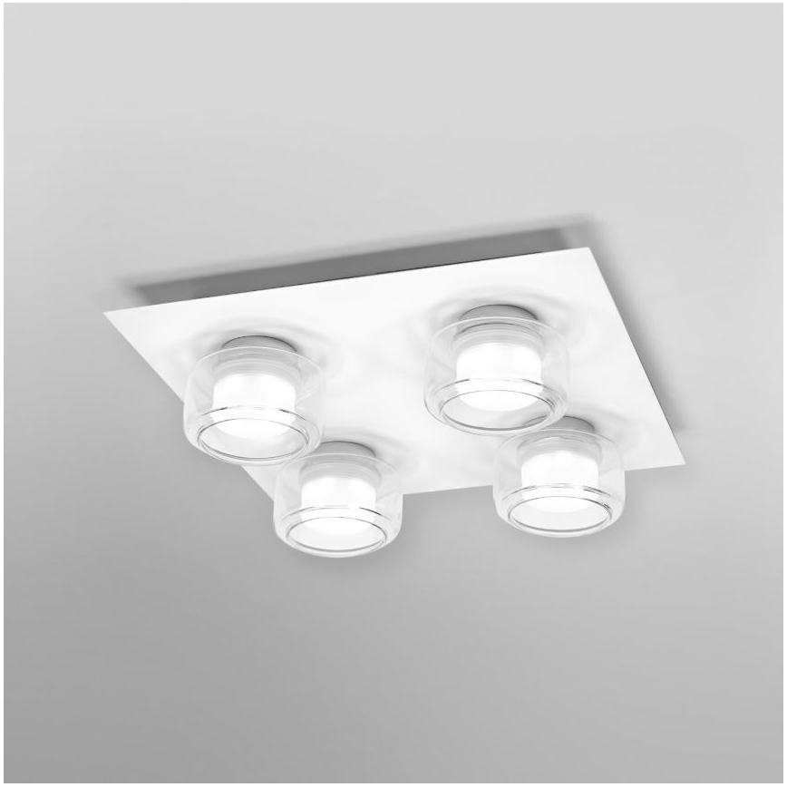 Ledvance - LED Plafonjera za kupatilo ORBIS FLAME 4xLED/5,5W/230V 3000/4000K IP44 bela