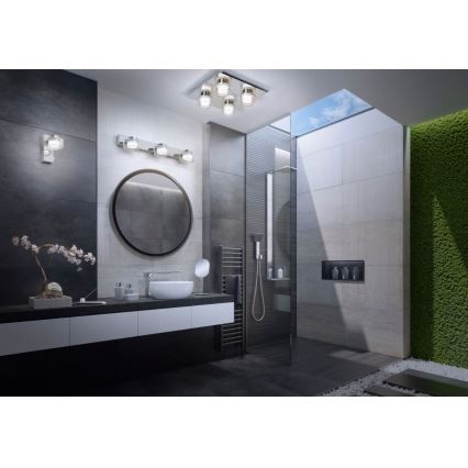 Ledvance - LED Plafonjera za kupatilo ORBIS FLAME 4xLED/5,5W/230V 3000/4000K IP44 krom