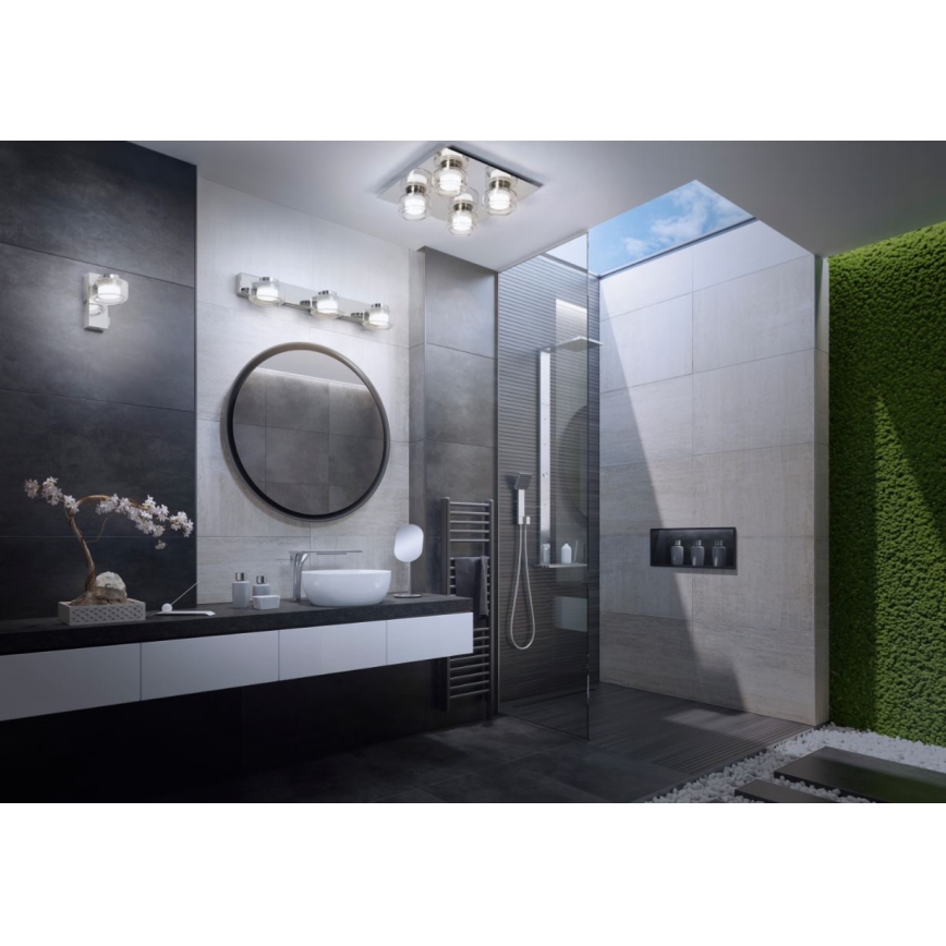 Ledvance - LED Plafonjera za kupatilo ORBIS FLAME 4xLED/5,5W/230V 3000/4000K IP44 krom