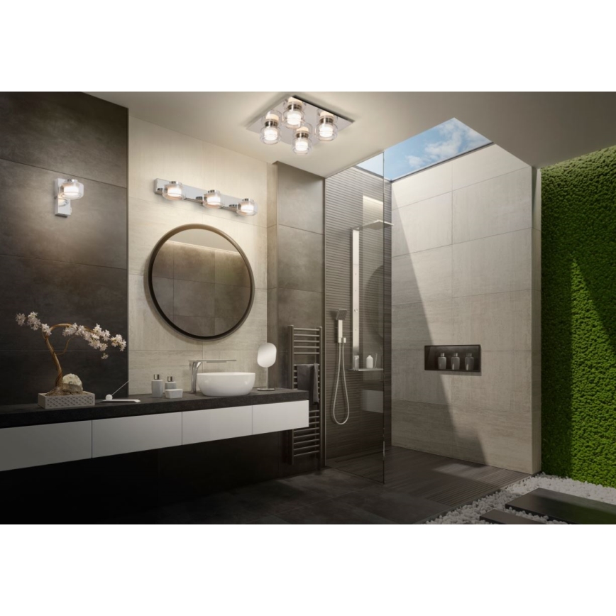 Ledvance - LED Plafonjera za kupatilo ORBIS FLAME 4xLED/5,5W/230V 3000/4000K IP44 krom