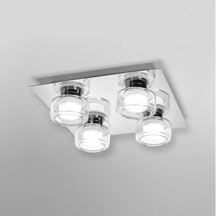 Ledvance - LED plafonsko svetlo za kupatilo ORBIS FLAME 4xLED/5,5W/230V 3000/4000K IP44 sjajni hrom