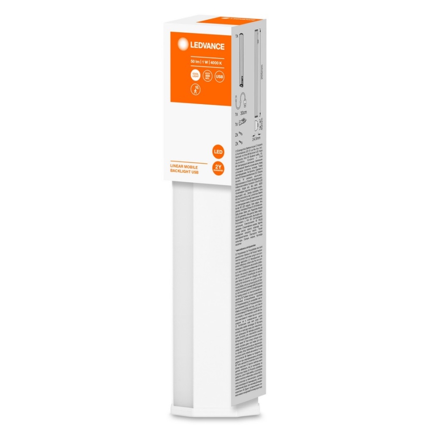 Ledvance - LED Podelementna lampa sa senzorom MOBILE LED/1W/5V 20 cm