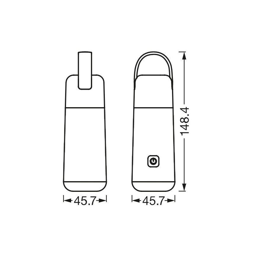 Ledvance - LED Power bank sa funkcijom baterijske lampe MOBILE LED/0,5W/5V 1800 mAh 2xUSB