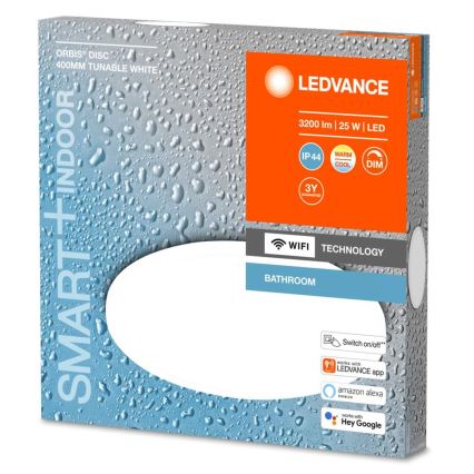 Ledvance - LED prigušiva kupatilska svetiljka SMART+ DISC LED/25W/230V 3000-6500K Wi-Fi IP44