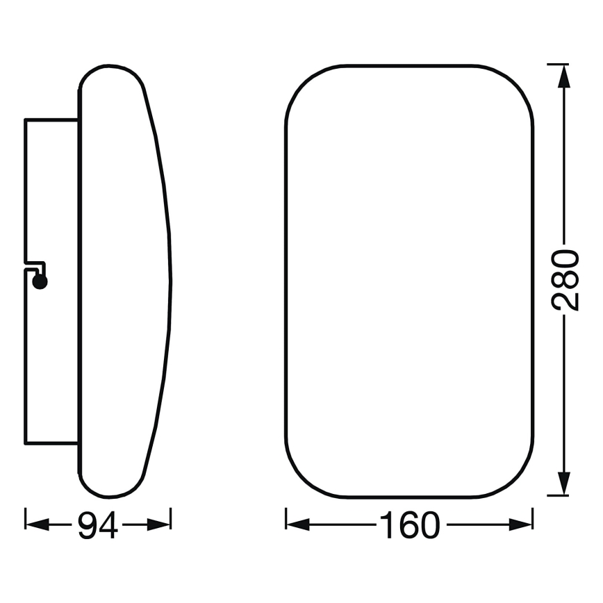 Ledvance - LED prigušiva kupatilska lampa SMART+ AQUA LED/12W/230V 3000-6500K IP44 Wi-Fi
