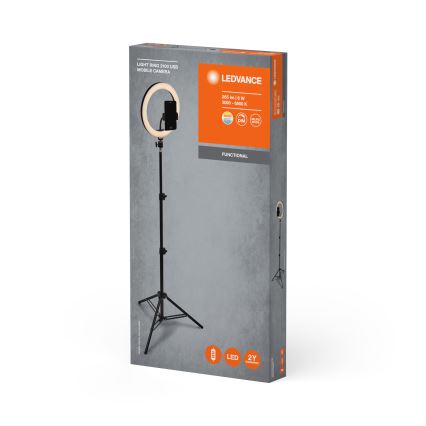 Ledvance - LED Prigušiva samostojeća lampa sa stalkom i Držač za vlogovanje LED/6W/USB 3000/4000/6500K