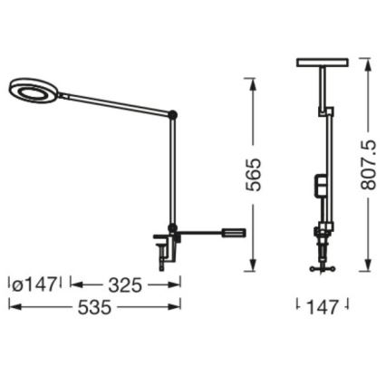 Ledvance - LED Prigušiva lampa sa štipaljkom SUN@HOME LED/15W/230V 2200-5000K CRI 95 Wi-Fi