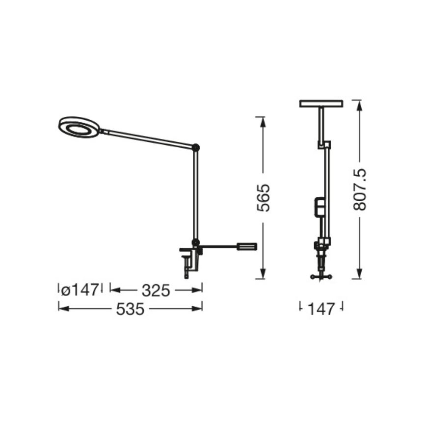 Ledvance - LED Prigušiva lampa sa štipaljkom SUN@HOME LED/15W/230V 2200-5000K CRI 95 Wi-Fi