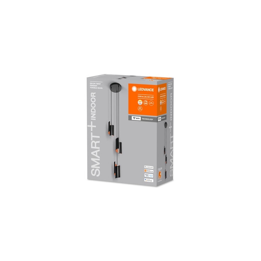 Ledvance - LED prigušiva luster na sajli SMART+ DECOR 3xLED/8W/230V crna Wi-Fi