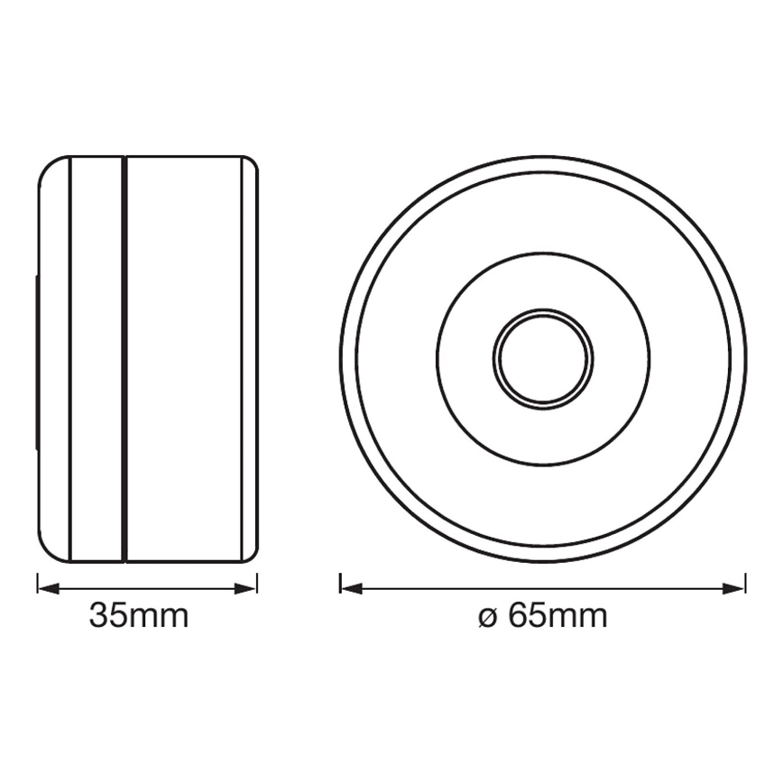 Ledvance - LED Prigušiva orijentacijska lampa DOT-IT LED/0,45W/5V 500 mAh