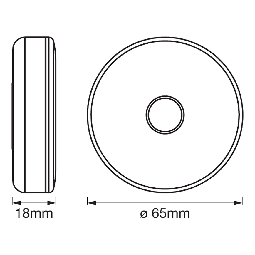 Ledvance - LED Prigušiva orijentacijska lampa DOT-IT LED/0,45W/5V 500 mAh