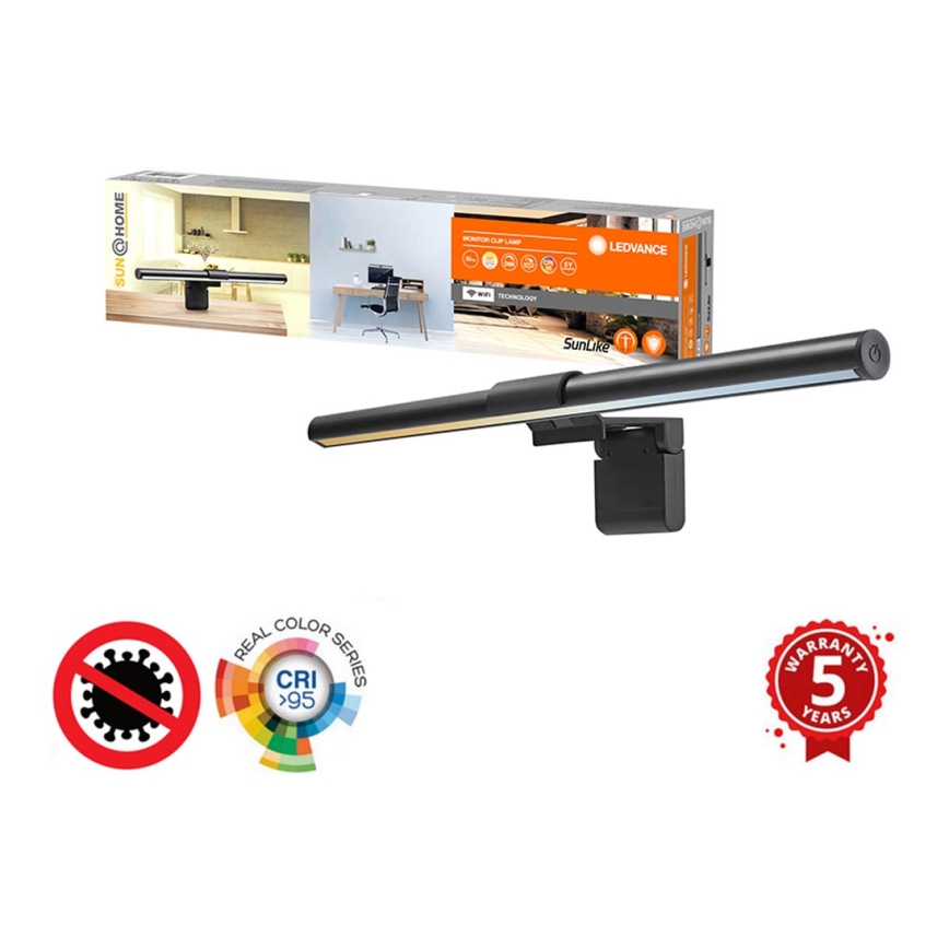 Ledvance - LED prigušiva osvetljenje za monitor SUN@HOME LED/2,5W/5V 2200-5000K CRI 95 Wi-Fi