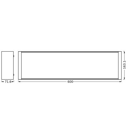 Ledvance - LED Prigušiva plafonjera OFFICE LINE LED/20W/230V 60 cm + Daljinski upravljač