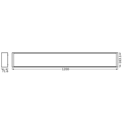 Ledvance - LED Prigušiva plafonjera OFFICE LINE LED/40W/230V 120 cm + Daljinski upravljač
