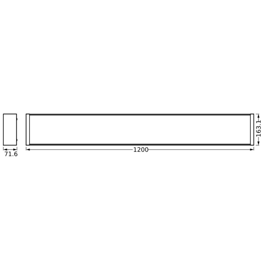 Ledvance - LED Prigušiva plafonjera OFFICE LINE LED/40W/230V 120 cm + Daljinski upravljač