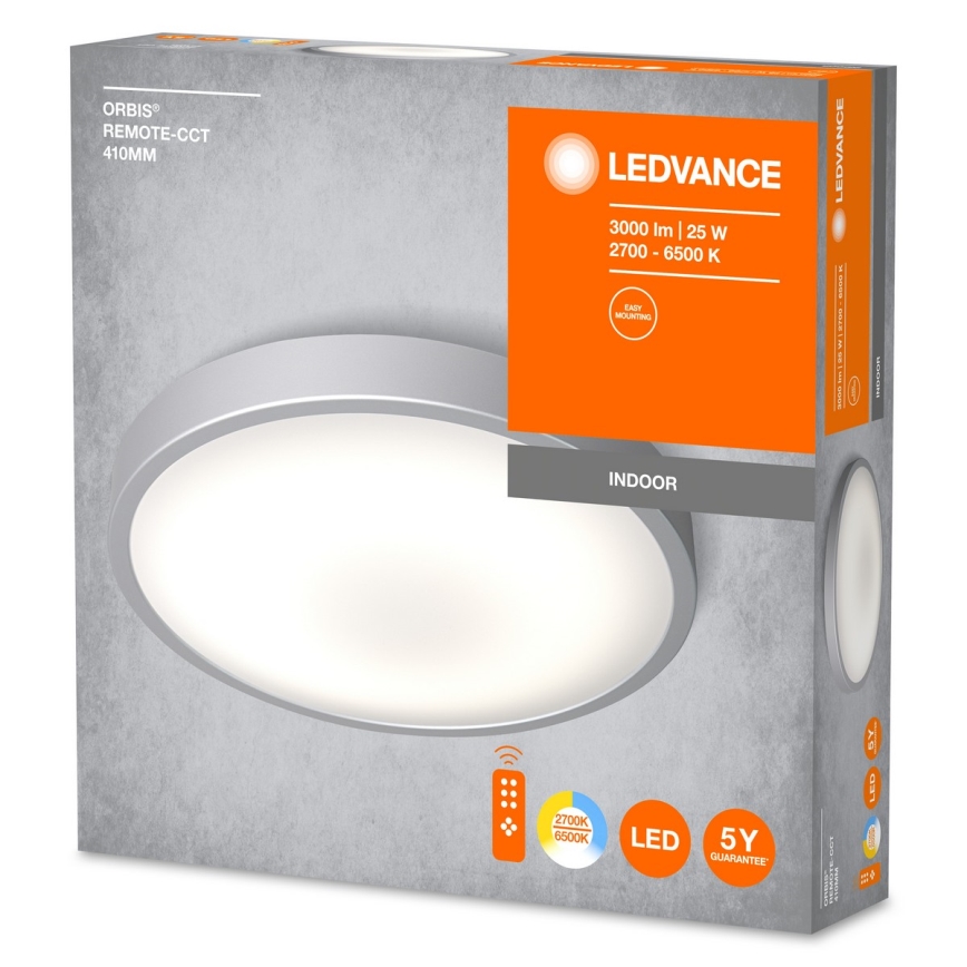 Ledvance - LED Prigušiva plafonjera ORBIS LED/25W/230V 2700-6500K + Daljinski upravljač