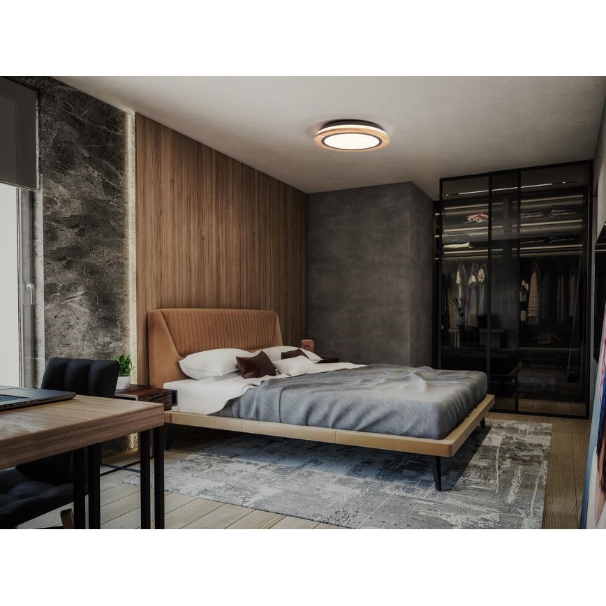 Ledvance - LED Prigušiva plafonjera SMART+ ORBIS WOOD LED/24W/230V 2700-6500K hrast Wi-Fi