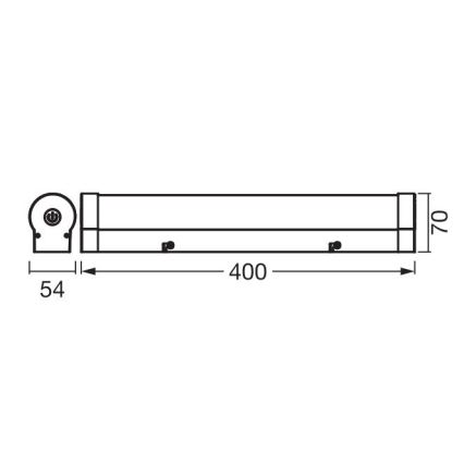 Ledvance - LED Prigušiva dodirna rasveta za ogledalo ORBIS TUBE LED/9W/230V 40 cm 3000/4000K IP44