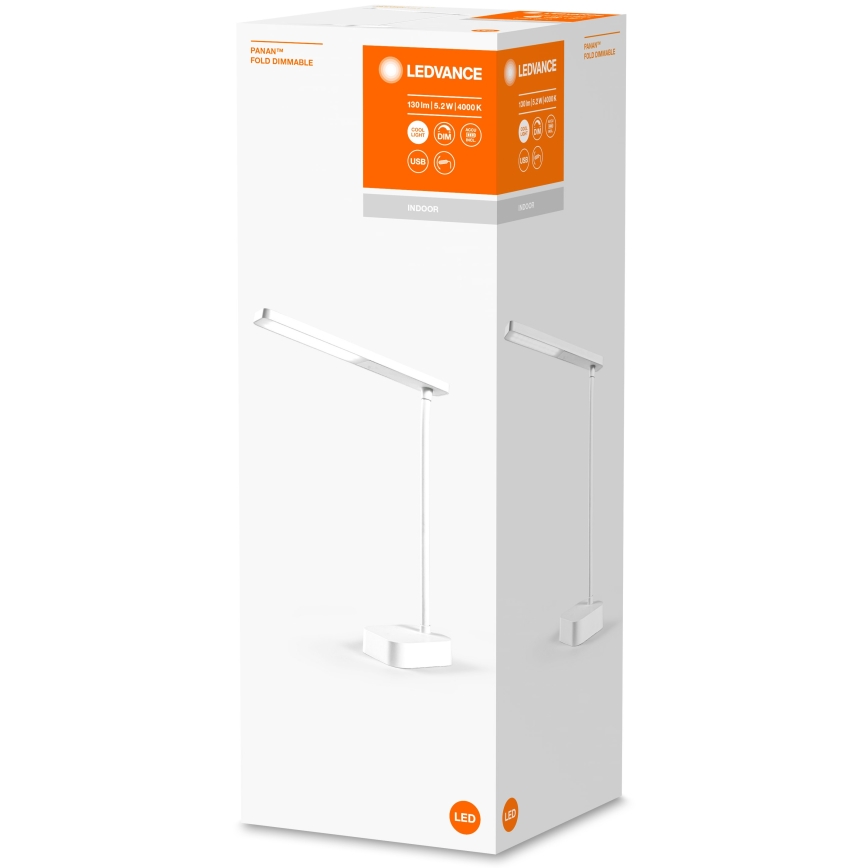 Ledvance - LED Prigušiva stona lampa na dodir PANAN LED/5,2W/5V 1200mAh
