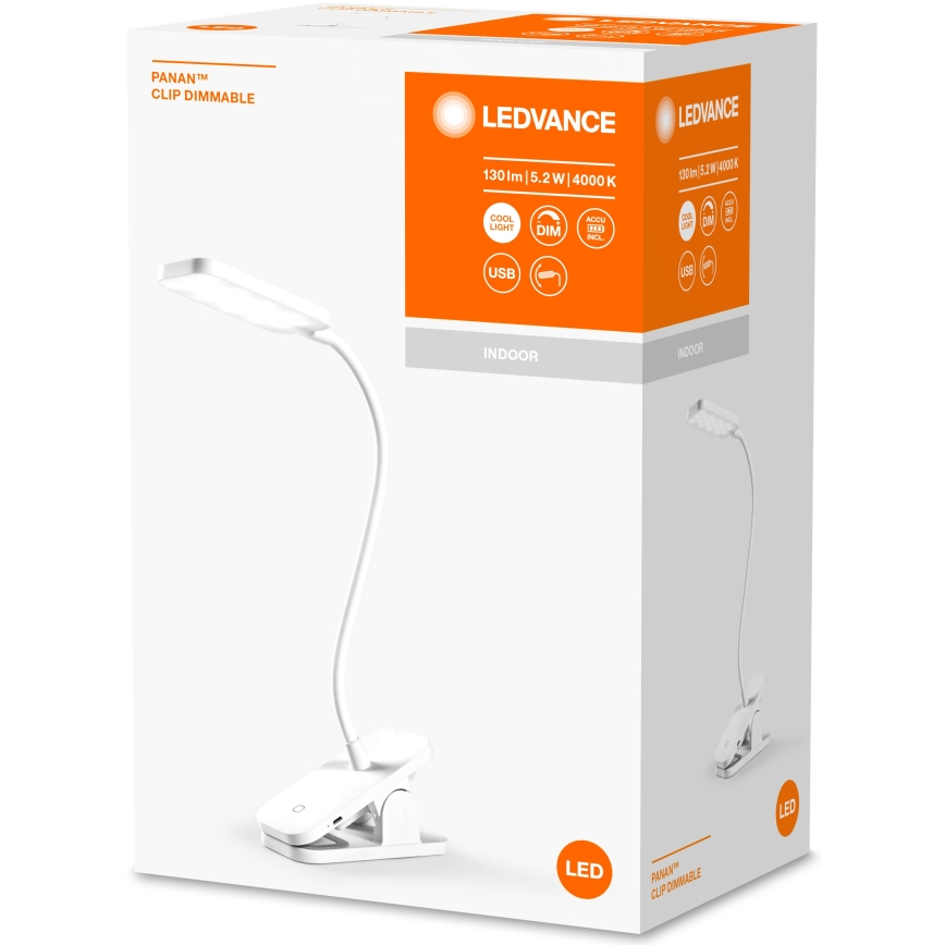 Ledvance - LED Prigušiva stona lampa na dodir PANAN LED/5,2W/5V 1200 mAh