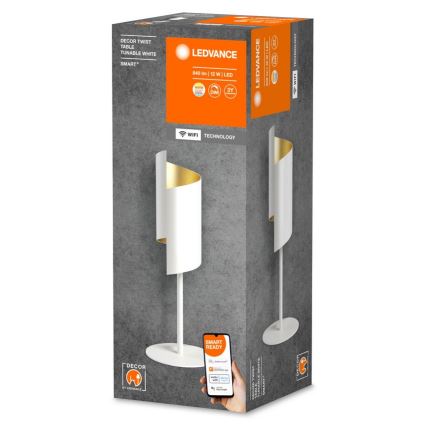 Ledvance - LED Prigušiva stona lampa SMART+ DECOR TWIST LED/12W/230V 3000-6500K Wi-Fi bela