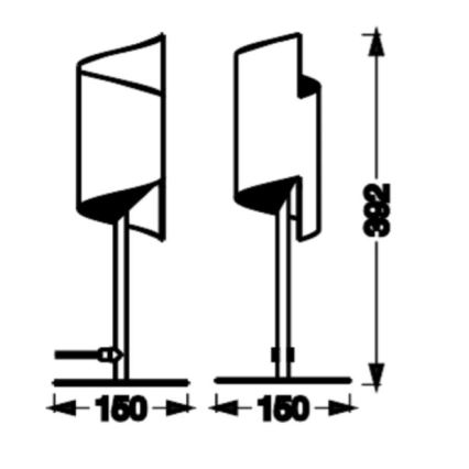 Ledvance - LED Prigušiva stona lampa SMART+ DECOR TWIST LED/12W/230V 3000-6500K Wi-Fi bela