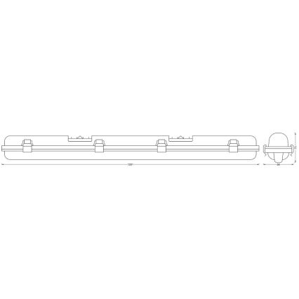 Ledvance - LED prigušiva tehnička svetiljka SUBMARINE G13/18W/230V 2700-6500K Wi-Fi IP65