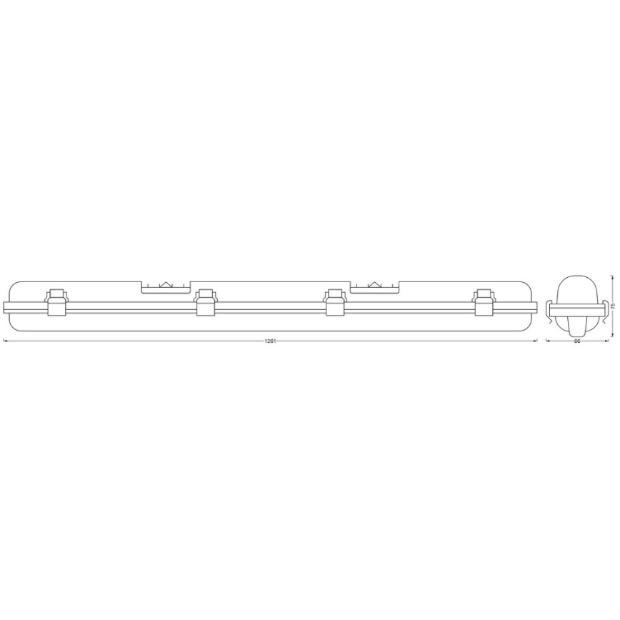 Ledvance - LED prigušiva tehnička svetiljka SUBMARINE G13/18W/230V 2700-6500K Wi-Fi IP65