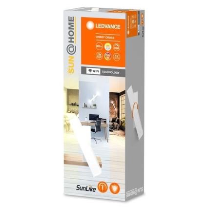 Ledvance - LED prigušiva zidna svetiljka SUN@HOME CROSS 2xLED/6W/230V Wi-Fi