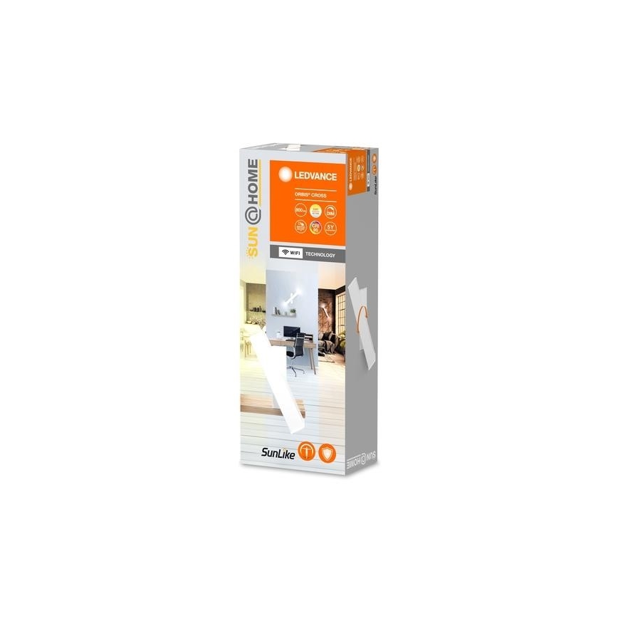 Ledvance - LED prigušiva zidna svetiljka SUN@HOME CROSS 2xLED/6W/230V Wi-Fi