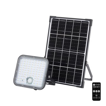 Ledvance - LED Prigušivi solarni reflektor sa senzorom FLOOD SPLIT LED/30W/6,4V IP65 + Daljinski upravljač