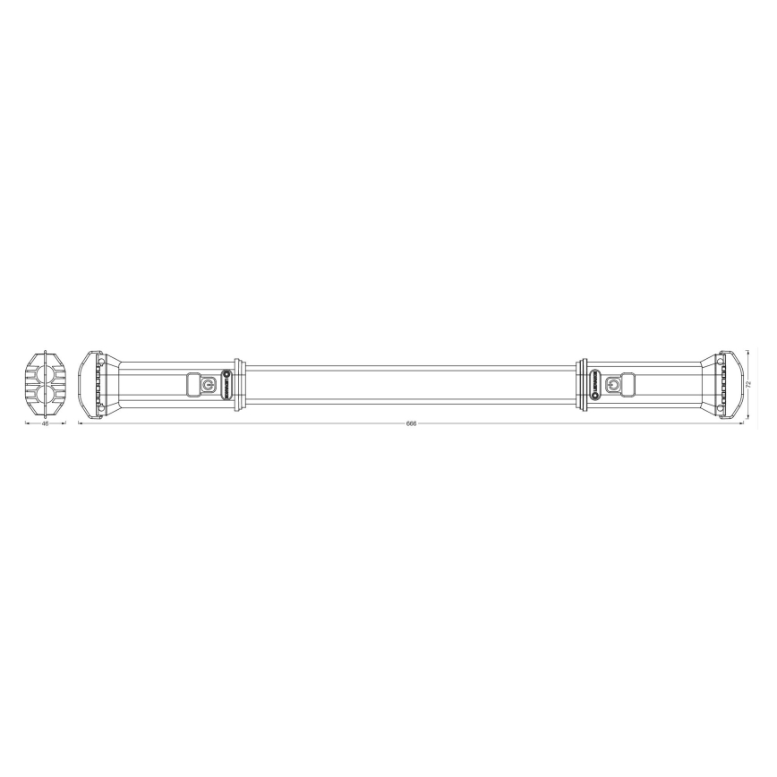 Ledvance - LED Radna baterijska lampa TUBE LED/10W/5V IP54
