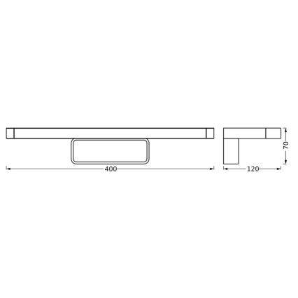 Ledvance - LED Rasveta za ogledalo u kupatilu DISC BAR LED/7W/230V 3000/4000K IP44