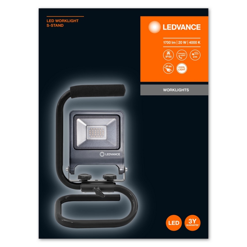 Ledvance - LED Reflektor sa ručkom S-STAND LED/20W/230V IP65