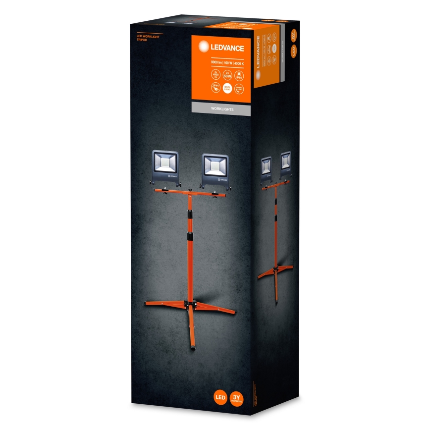Ledvance - LED Reflektor sa ručkom TRIPOD 2xLED/50W/230V IP65