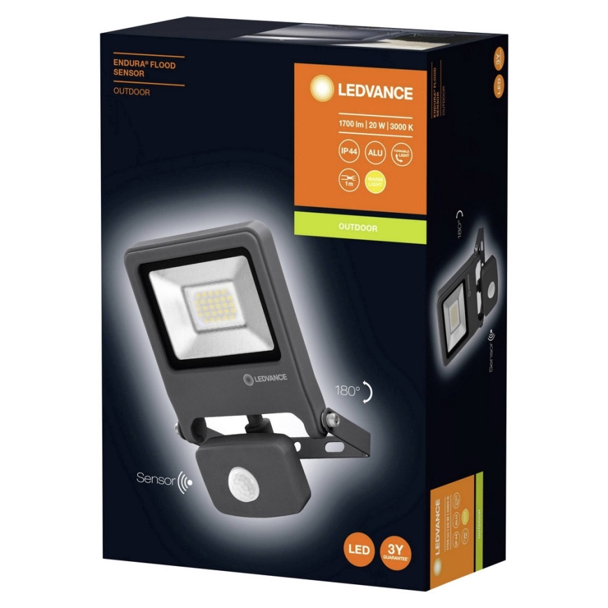 Ledvance - LED reflektor sa senzorom ENDURA LED/20W/230V IP44