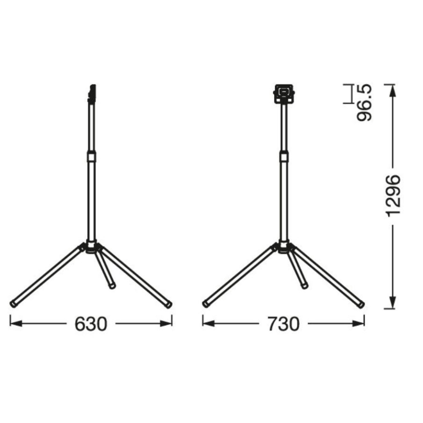 Ledvance - LED spoljašnji reflektor sa stalkom WORKLIGHT TRIPOD LED/10W/230V 6500K IP65