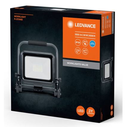 Ledvance - LED Spoljni reflektor WORKLIGHT R-STAND LED/30W/230V 6500K IP54