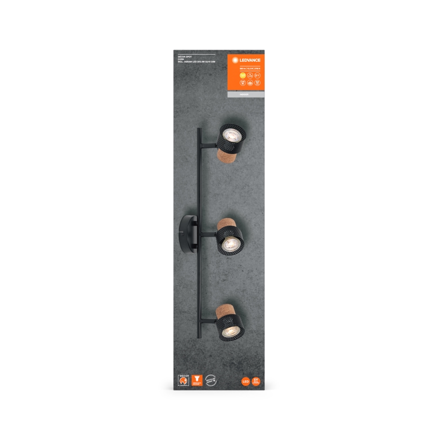 Ledvance - LED Reflektorska lampa DECOR CORK 3xGU10/3,4W/230V