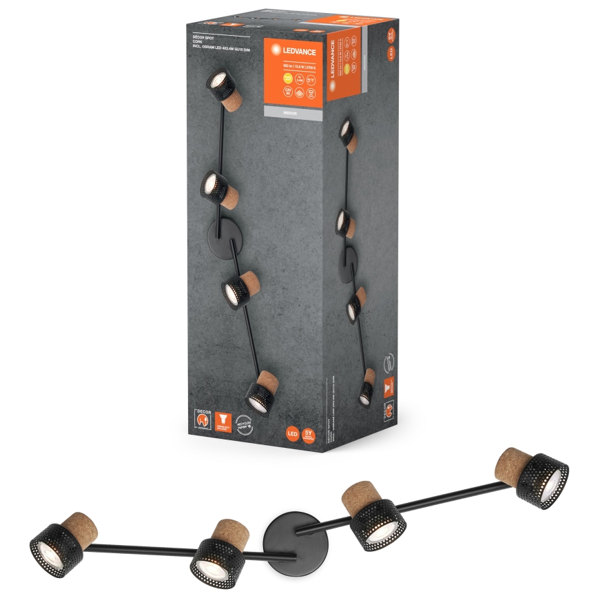 Ledvance - LED Reflektorska lampa DECOR CORK 4xGU10/3,4W/230V