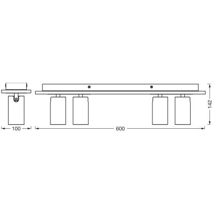 Ledvance - LED Reflektorska lampa DECOR MERCURY 4xGU10/3,4W/230V