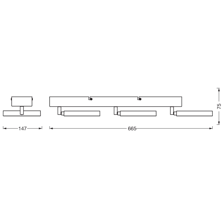 Ledvance - LED Reflektorska lampa DECOR SATURN 3xLED/11W/230V 3000/4200/6500K